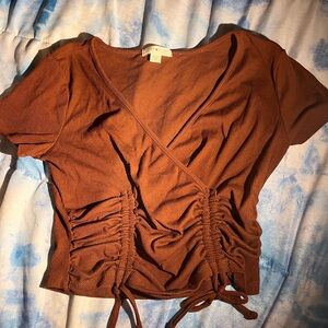 Brown Crop Top